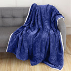 Reversible Sherpa Throw Blanket - Sherpa Back Throw Blanket
