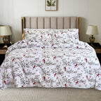 4-Piece Holiday Cotton Flannel Sheet Set - 100% Turkish Cotton