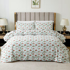 4-Piece Holiday Cotton Flannel Sheet Set - 100% Turkish Cotton
