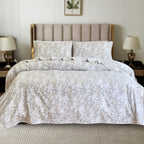 4-Piece Holiday Cotton Flannel Sheet Set - 100% Turkish Cotton
