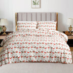 4-Piece Holiday Cotton Flannel Sheet Set - 100% Turkish Cotton