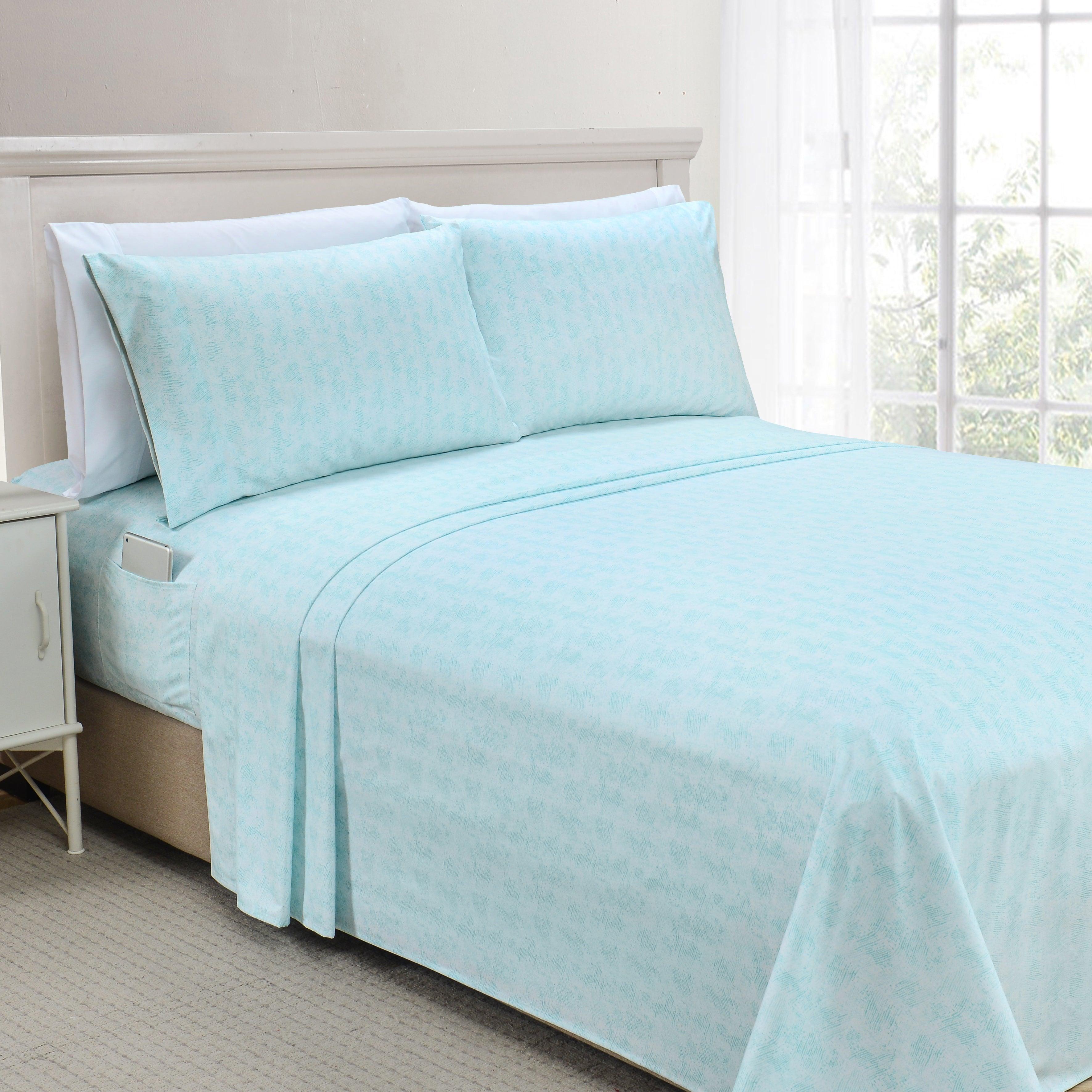 6-Piece Floral and Stripe Pattern Sheet Set - Soft as a Hotel Premium Quality Bedding
