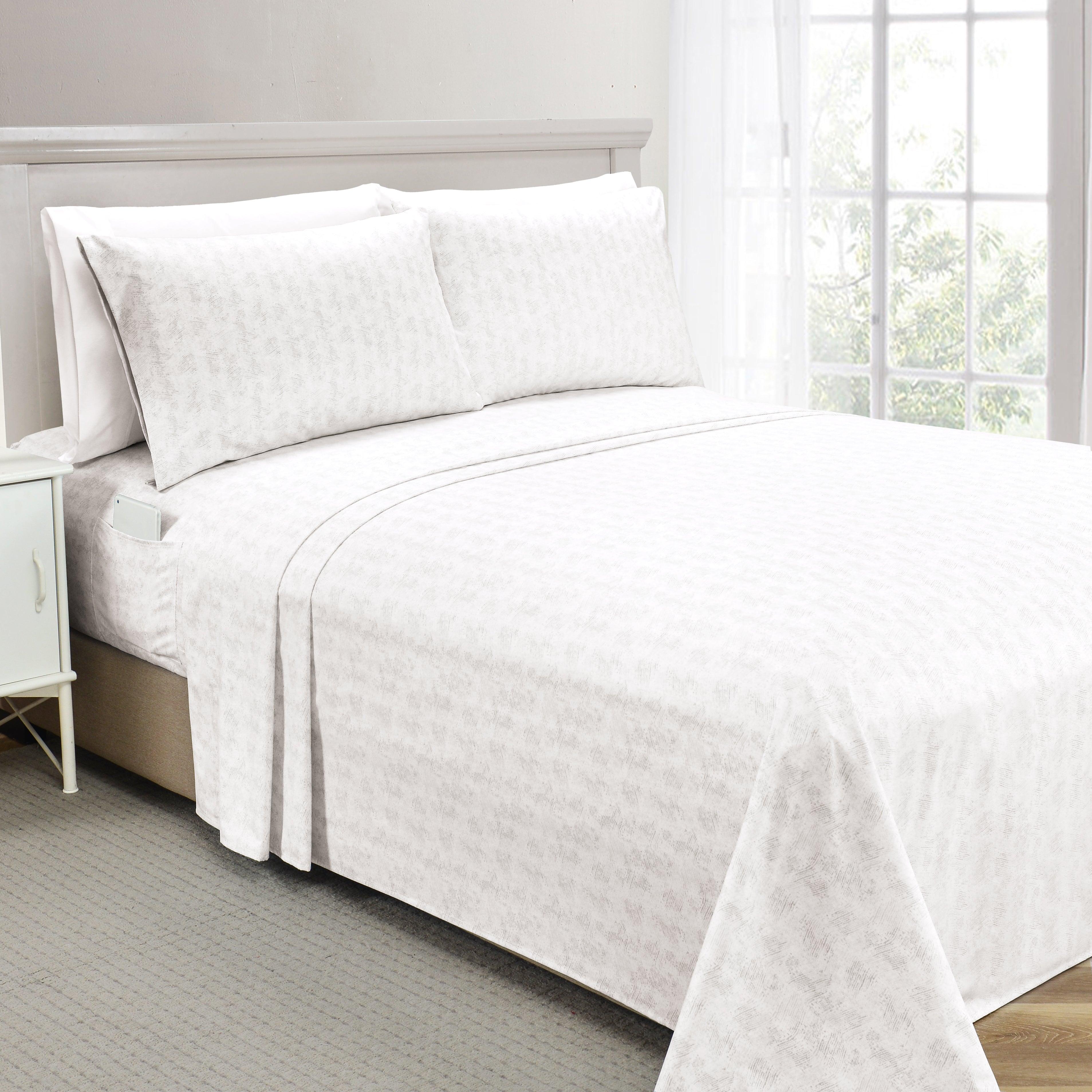 6-Piece Floral and Stripe Pattern Sheet Set - Soft as a Hotel Premium Quality Bedding