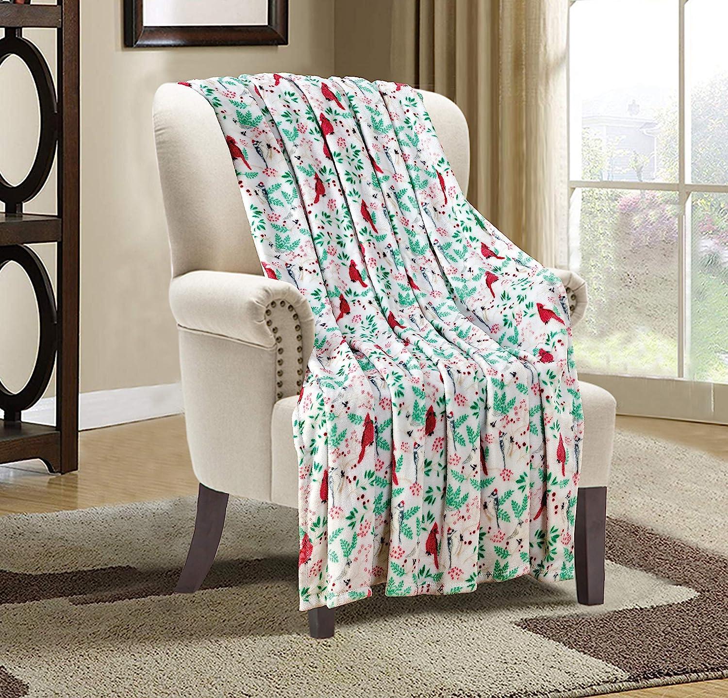 Ultra Soft Lightweight Printed Throw Blanket - 50 x 60 inches