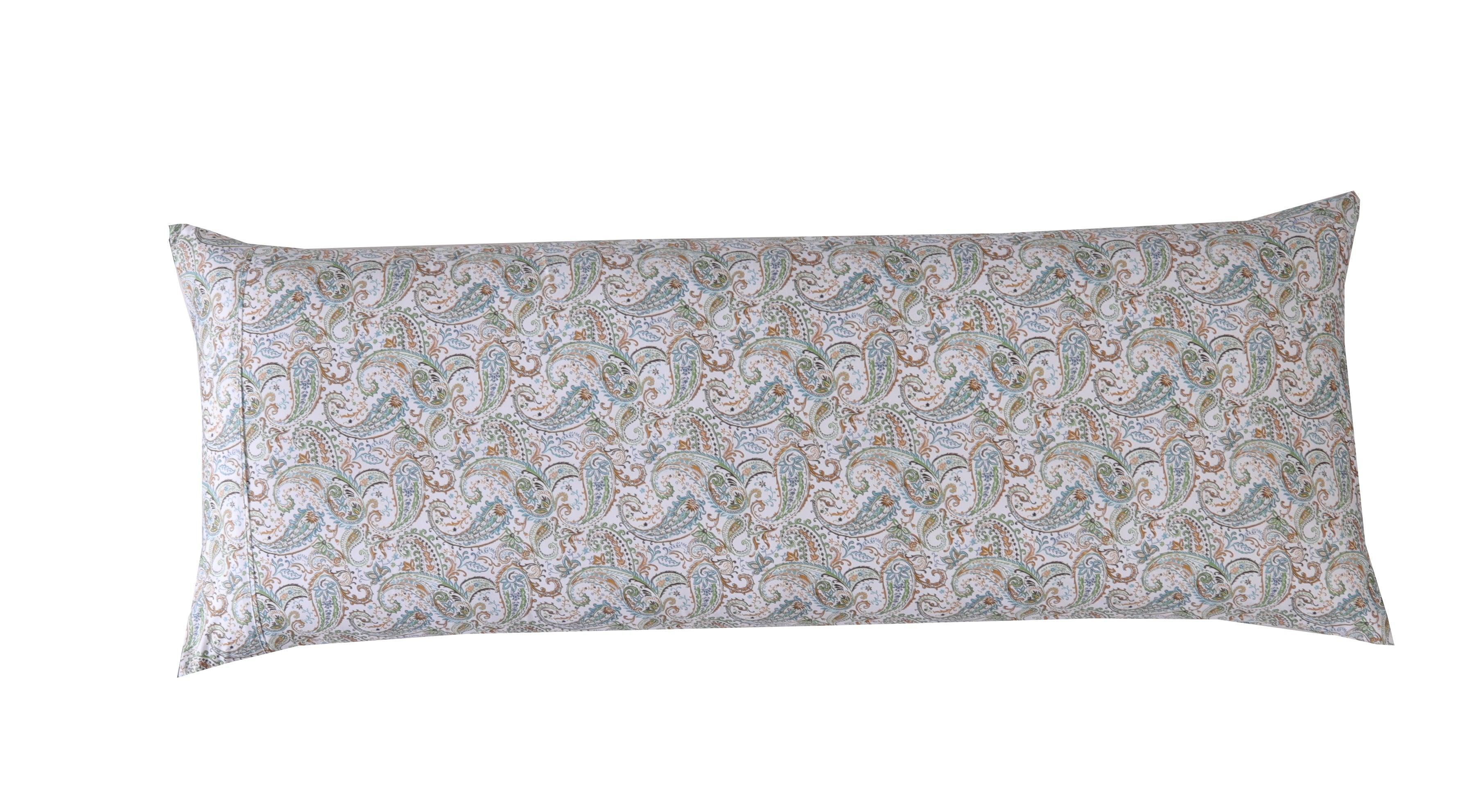 Set of 2 Printed Paisley Pattern Pillowcases