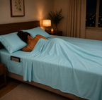 Extra deep Pocket 3 Line Embroidery, 6-Piece Sheet Set