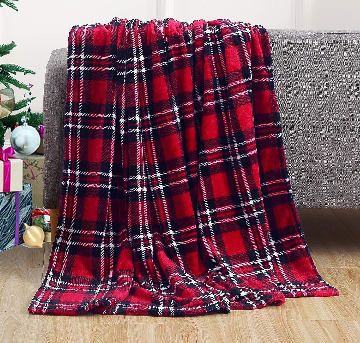 Plush All Season Lightweight Throw Blanket - 50 x 60 inches