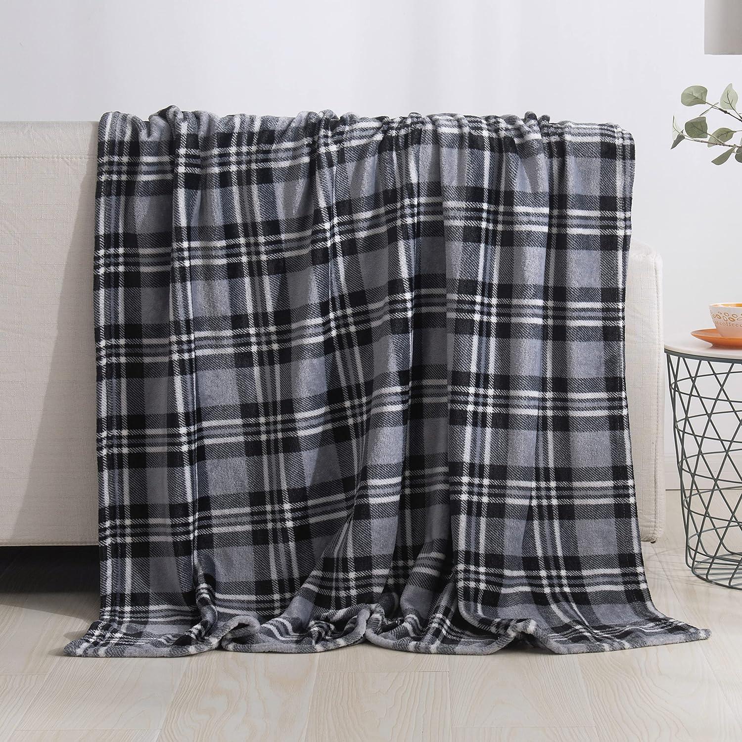 Plush All Season Lightweight Throw Blanket - 50 x 60 inches