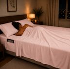 Extra deep Pocket 3 Line Embroidery, 6-Piece Sheet Set