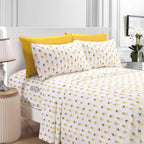 6-Piece Tropical Pattern Bed Sheet Set - Soft as a Hotel Premium Quality