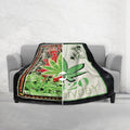 Marijuana Printed Reversible Blanket Oversized Couch -  Queen Blanket