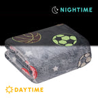 Glow In the Dark 50" x 60" Throw Blanket - Velvety Feel, 50 X 60 inches
