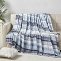 Printed Bed or Oversized Couch Blanket - Lightweight for All Season Warmth