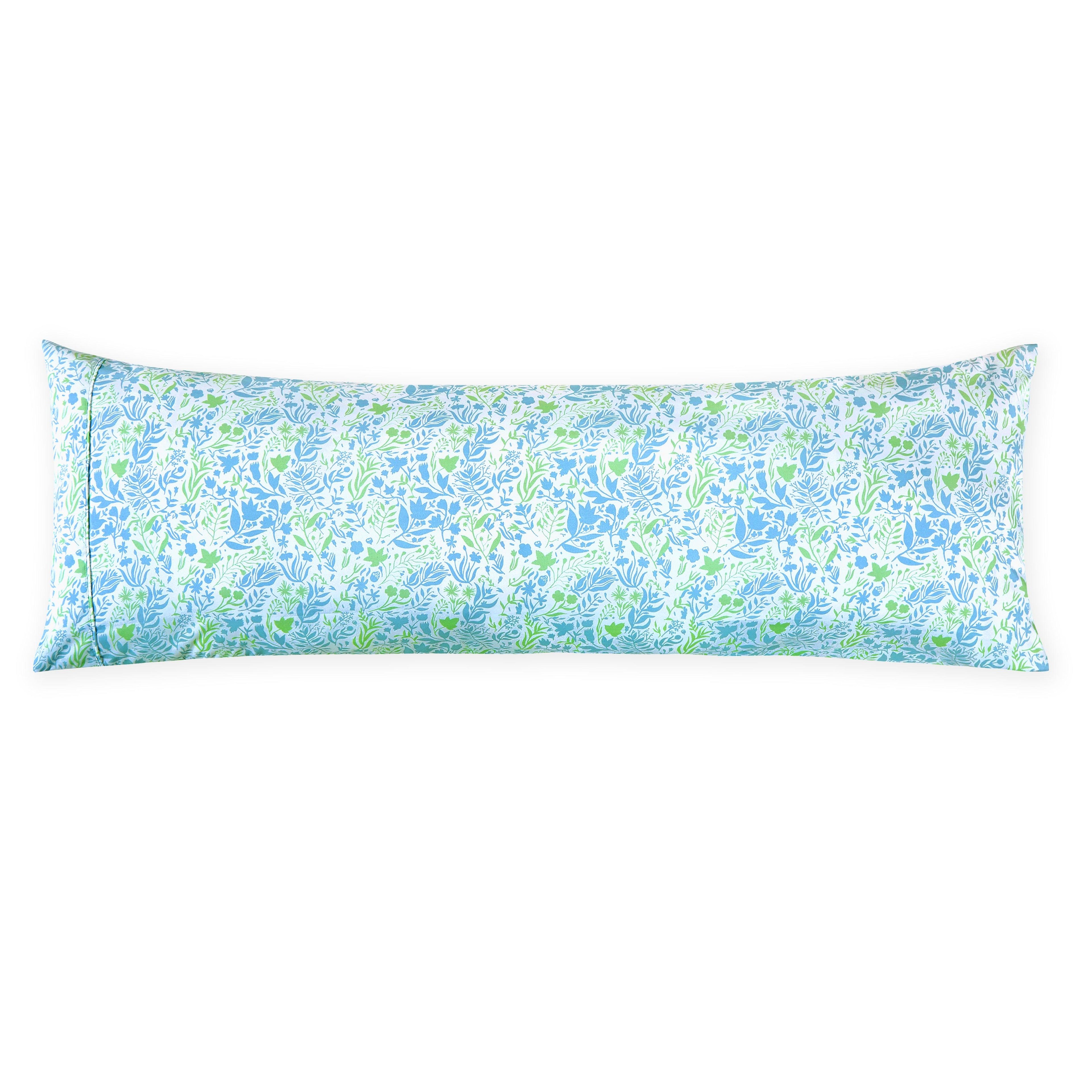 Set of 2 Floral and Stripe Pattern Pillowcases