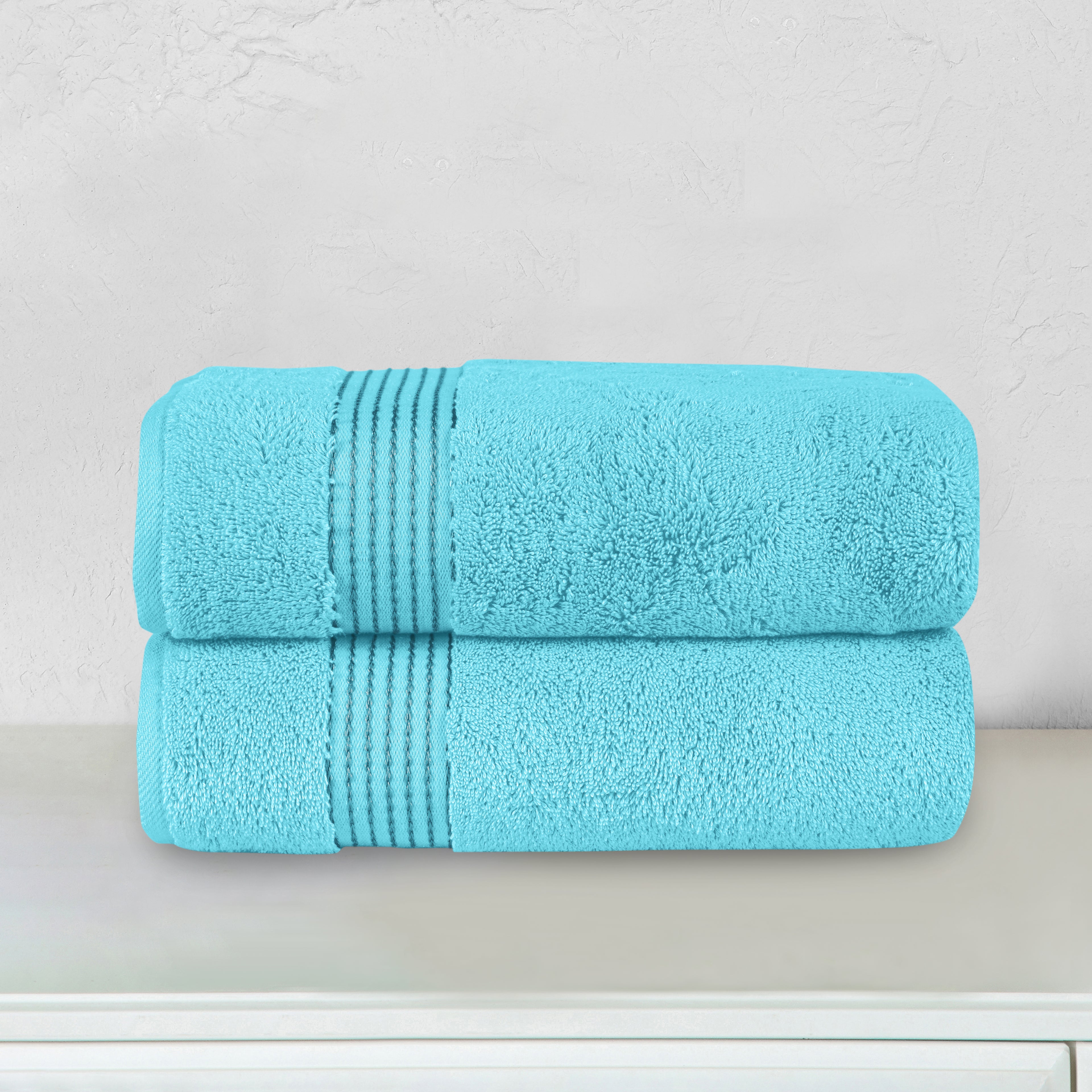 2-Pack Premium Turkish Cotton Bath Towel Set, 27 x 54 inch
