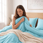 Essential 3-Piece Solid Duvet Cover Set