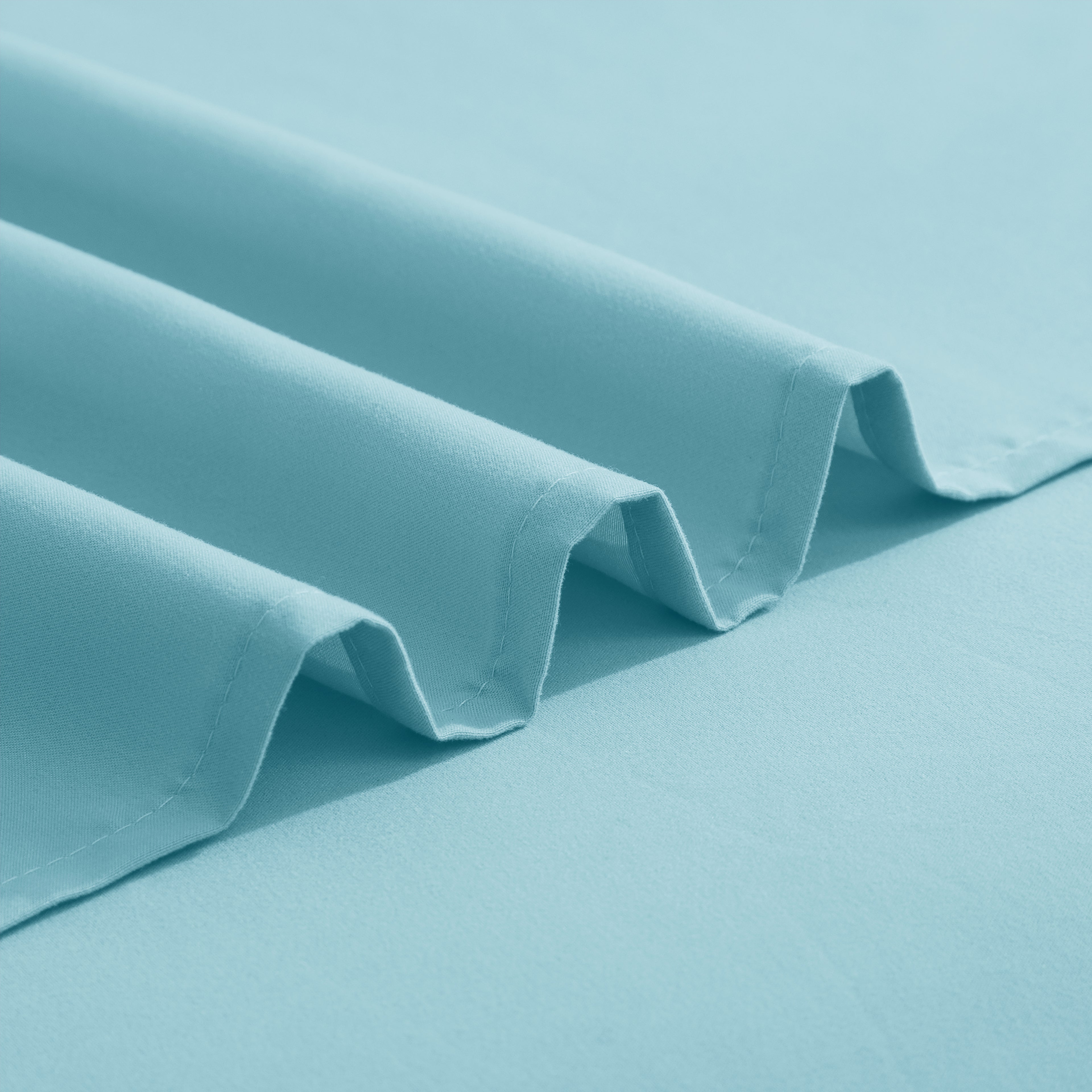 Essential 6-Piece 3-Line Embroidery Sheet Set, Soft as a Hotel Premium Quality, Bright Shades