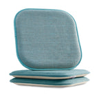 2-Pack Textured Chair Cushion Covers - Skid-Proof Rubber Backing