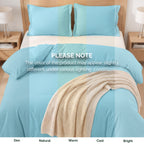 Essential 3-Piece Solid Duvet Cover Set