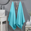 2-Pack Premium Turkish Cotton Corduroy Stripe Bath Towel Set, 27 x 54 inch