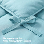 Essential 3-Piece Solid Duvet Cover Set