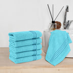 6-Pack Premium Turkish Cotton Washcloths Set, 13 x 13 inch