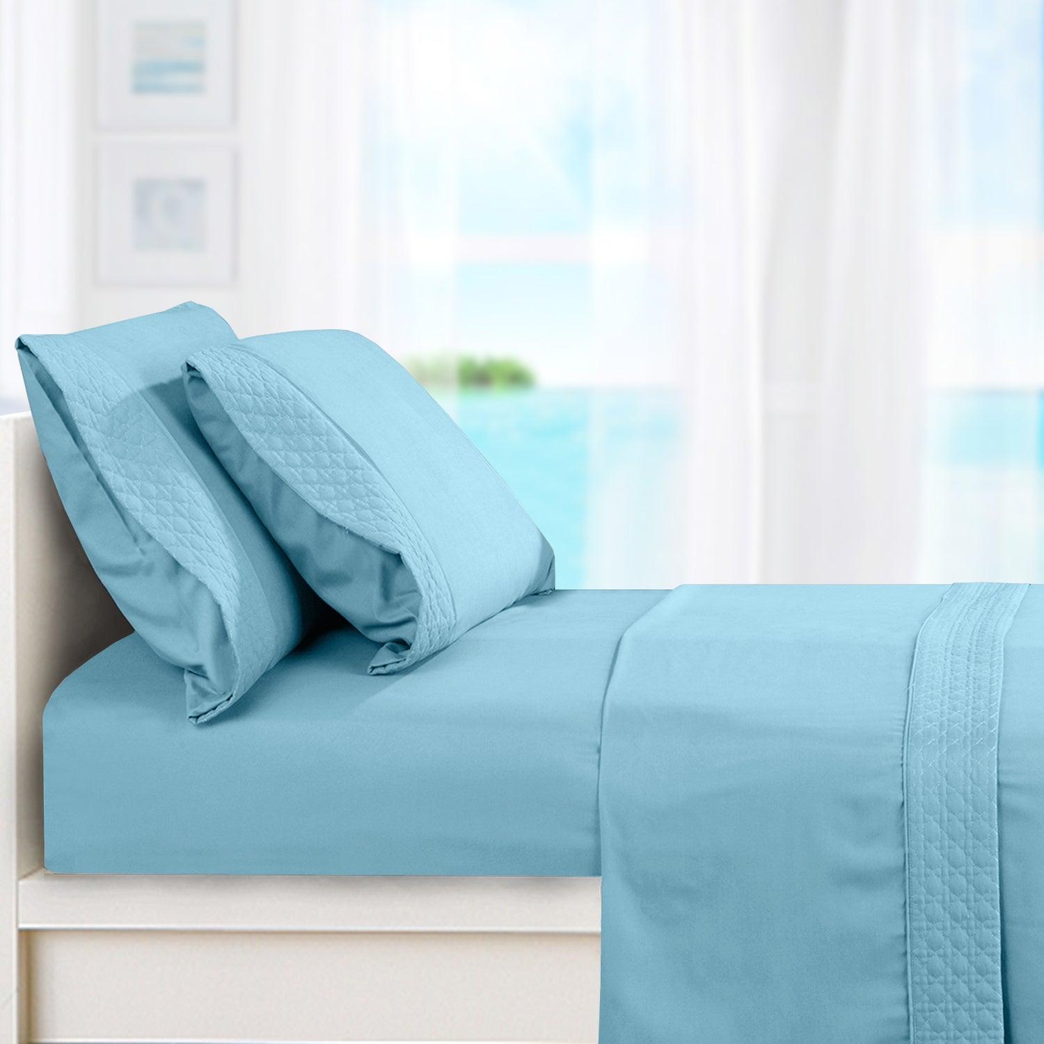 Quilted 4-Piece Sheet Set, Premium Hotel Quality