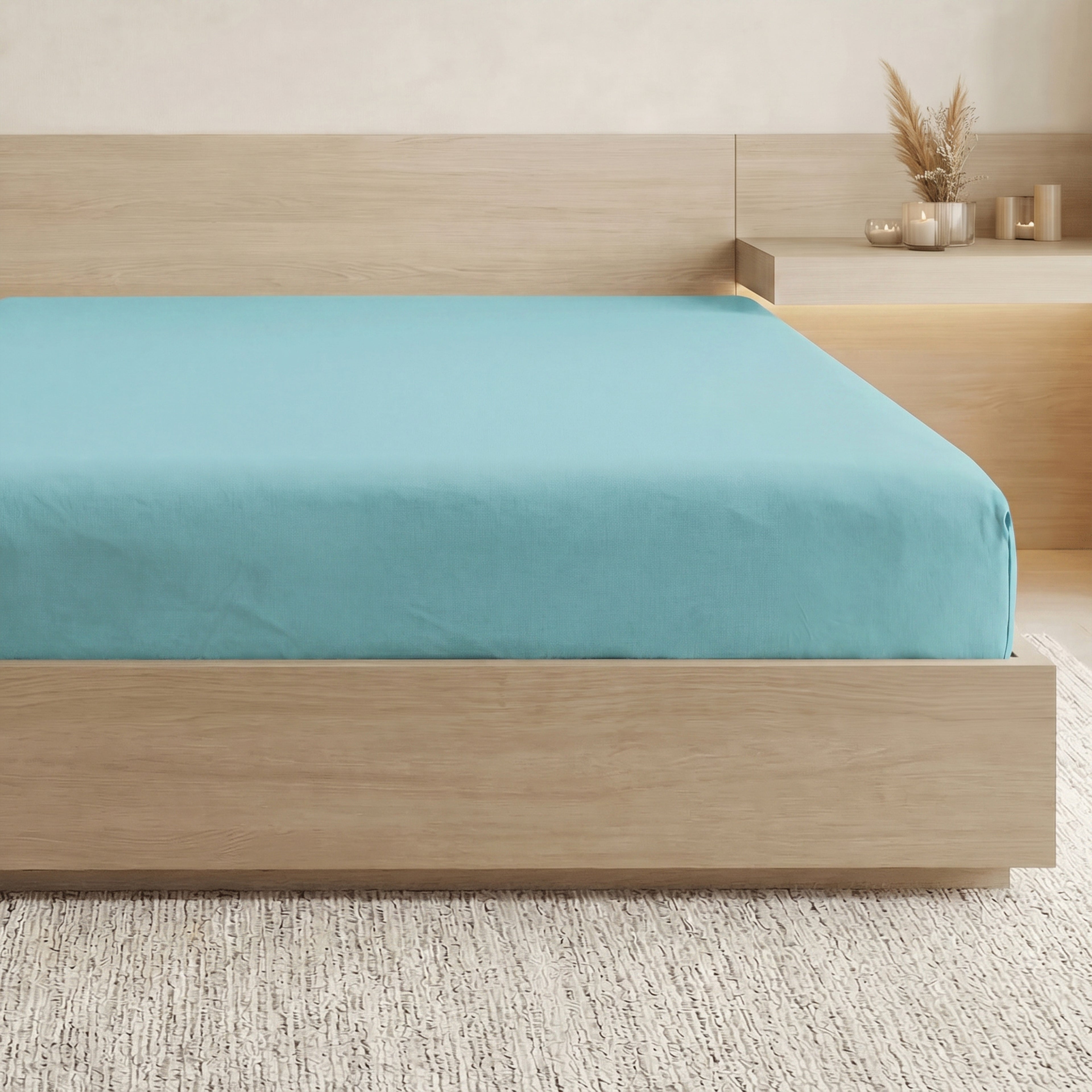 Essential 1 Piece Solid Fitted Sheet - All Around Elastic