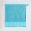 1-Piece Premium Turkish Cotton 4 Lines Stripe Jumbo Towel, 35x 70 inch