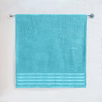 1-Piece Premium Turkish Cotton 4 Lines Stripe Jumbo Towel, 35x 70 inch