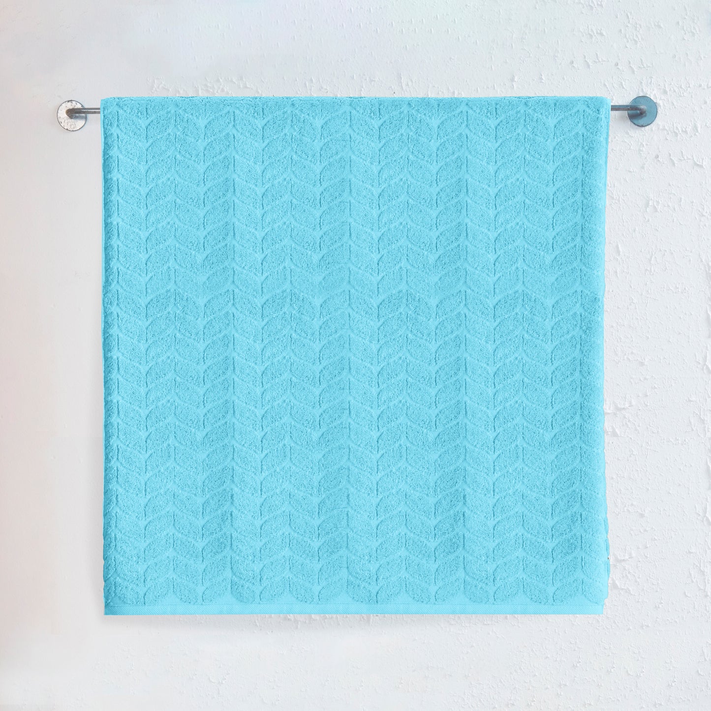 Elegant Comfort 1-Piece Premium Turkish Cotton Braided Jumbo Towel, 35x 70 inch