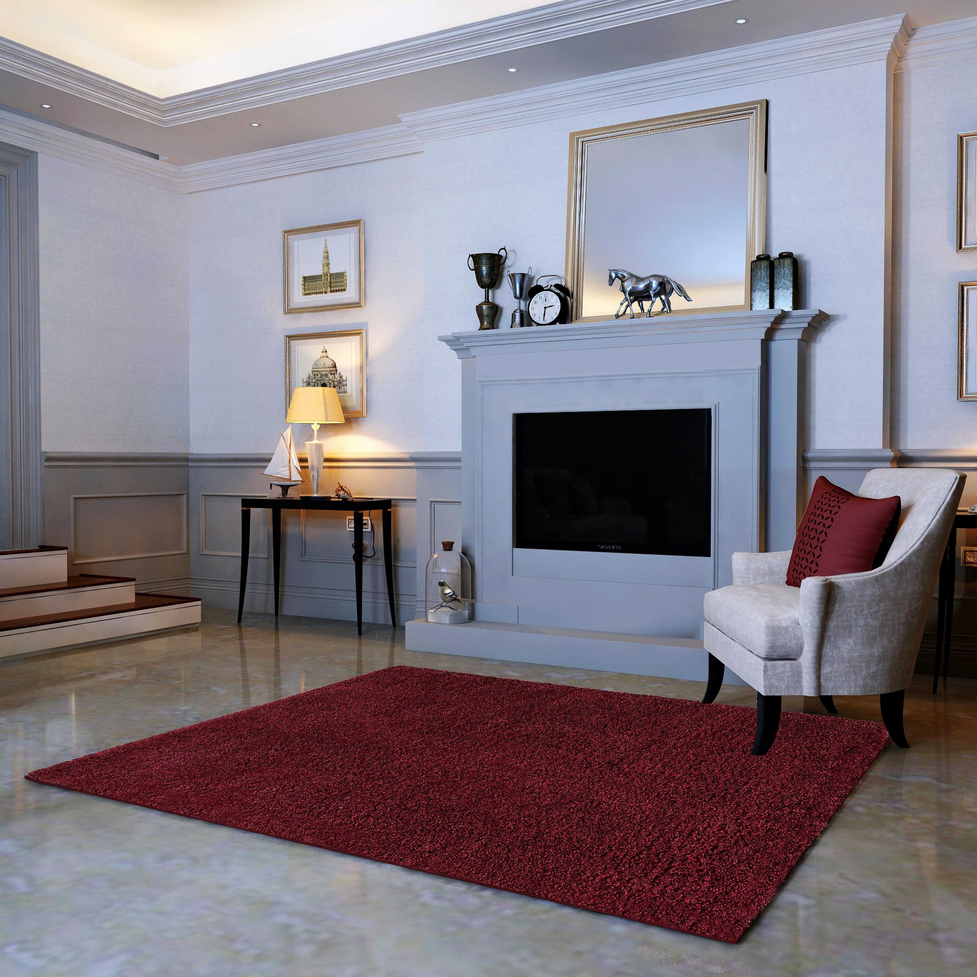 5' x 7' -  8' x 10' Rectangle Shaggy Area Rug