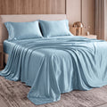 Fine 4-Piece Silky Satin Sheet Set, Bright Shades