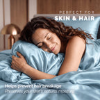 Fine 4-Piece Silky Satin Sheet Set, Bright Shades