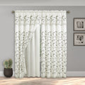 Set of 2 Lucia Curtain Panels - Attached Valance - 54" W x 84" L
