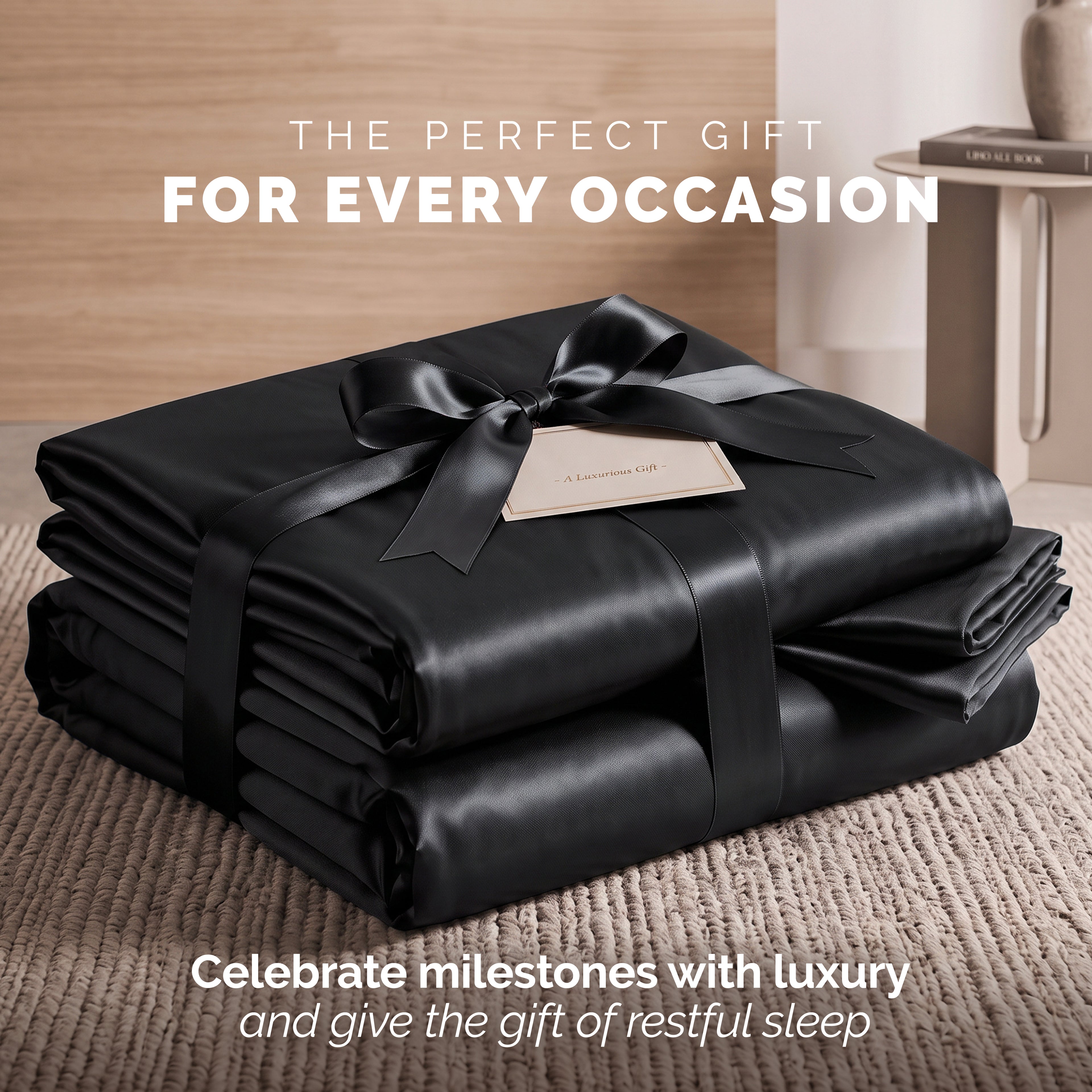 Fine 4-Piece Silky Satin Sheet Set, Moody Shades