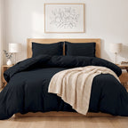 Essential 3-Piece Solid Duvet Cover Set
