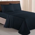 Essential 4-Piece 3-Line Embroidery Sheet Set, Soft as a Hotel Premium Quality,  Moody Shades