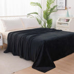 Velvet Plush Fleece Blanket Solid Color Design - Velour Blanket