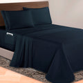 Extra deep 18-24 Inch Pocket 3 Line Embroidery, 4-Piece Sheet Set, Moody Shades