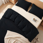 Essential 3-Piece Solid Duvet Cover Set