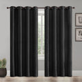 Set of 2 Room Darkening Grommet Top Curtains