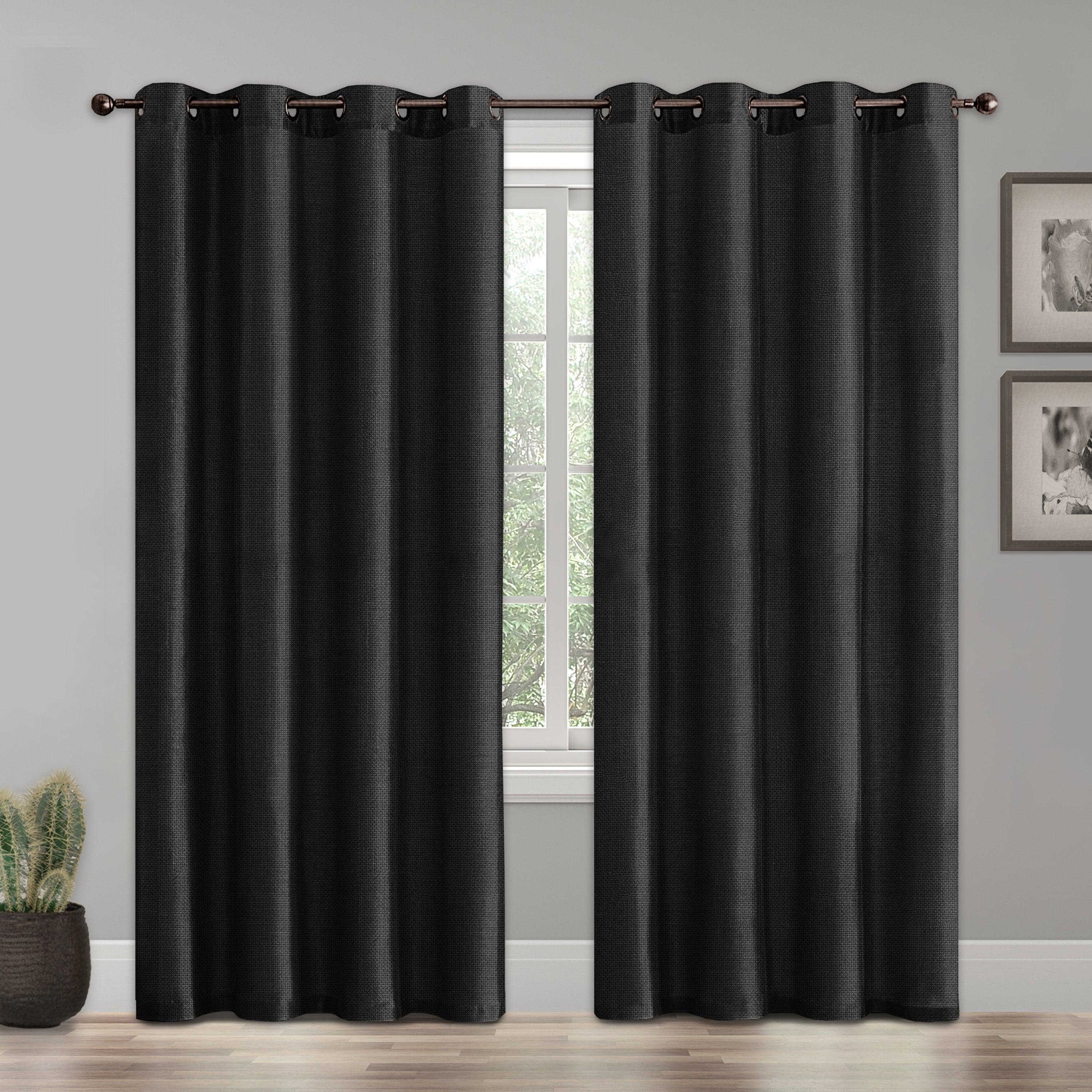 Set of 2 Room Darkening Grommet Top Curtains