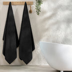 2-Pack Premium Turkish Cotton Braided Bath Towel Set, 27 x 54 inch