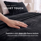 4-Piece Velvet Plush Flannel Sheet Set