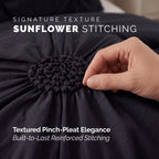 10-Piece Sunflower Comforter Set - Includes 4-Piece Sheet Set with Double Sided Storage Pockets