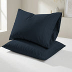 Set of 2 Pillowcases- 3 Line Embroidery