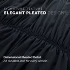 10-Piece Pleated Comforter Set - Includes 4-Piece Sheet Set with Double Sided Storage Pockets
