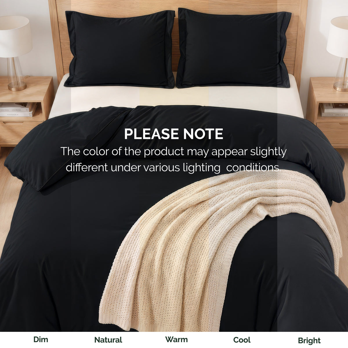 Essential 3-Piece Solid Duvet Cover Set