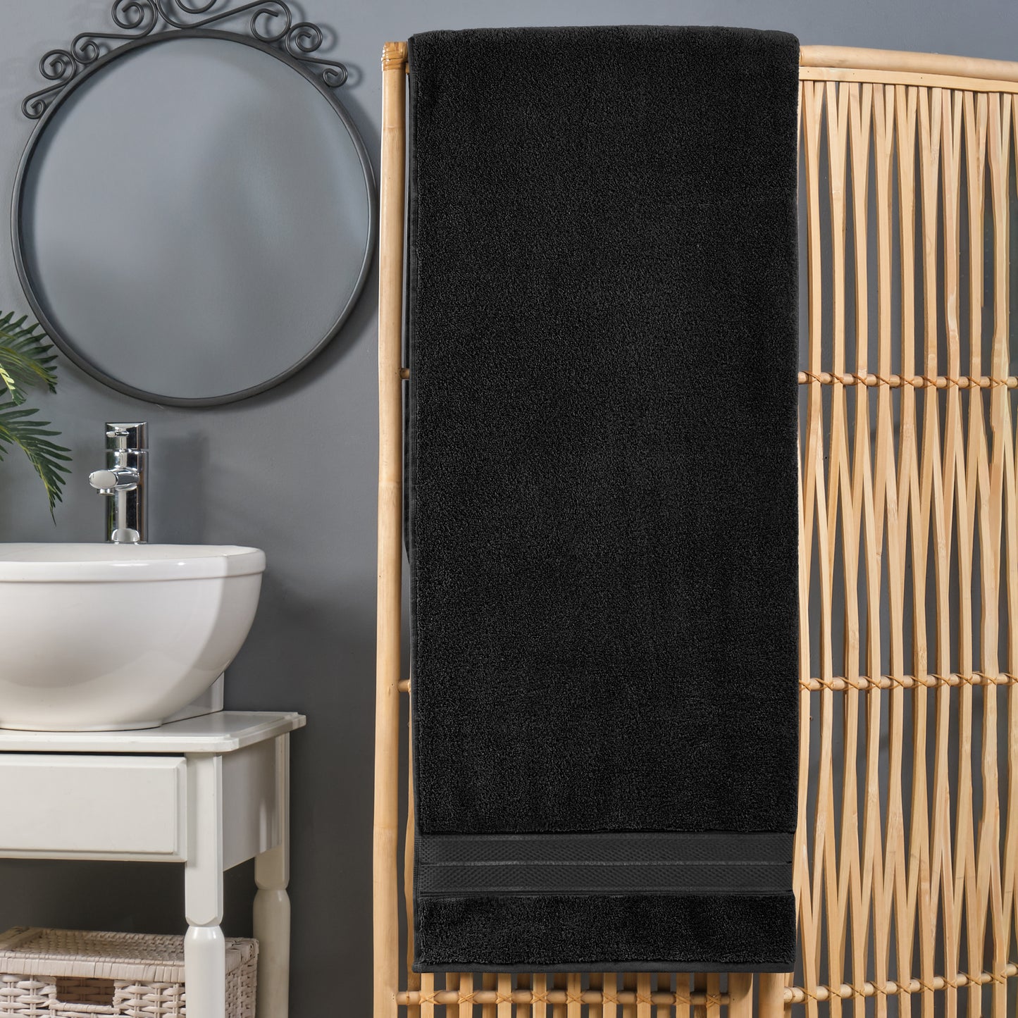 Elegant Comfort 1-Piece Premium Turkish Cotton Three Line Popcorn Oversized Bath Sheet Towel 40 x 80 Inch